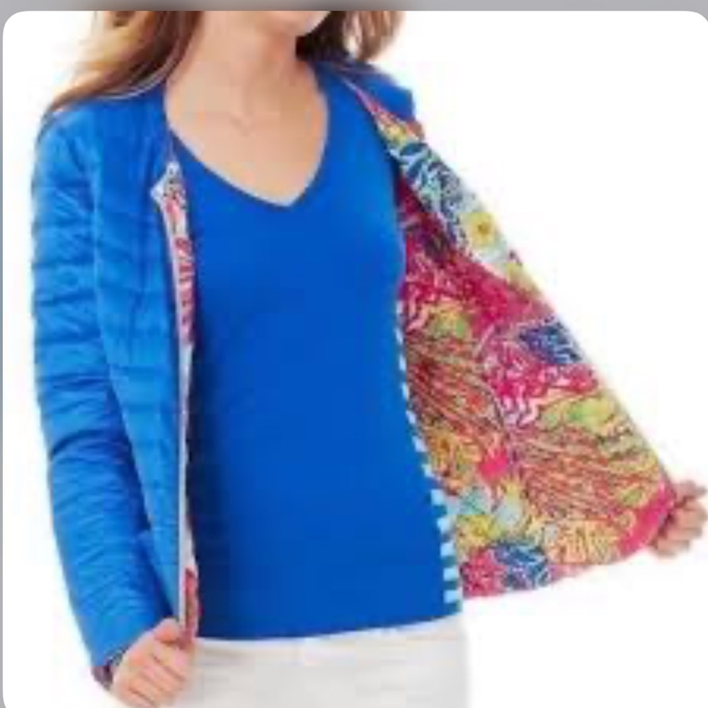 Lilly Pulitzer reversible puffer jacket v5.